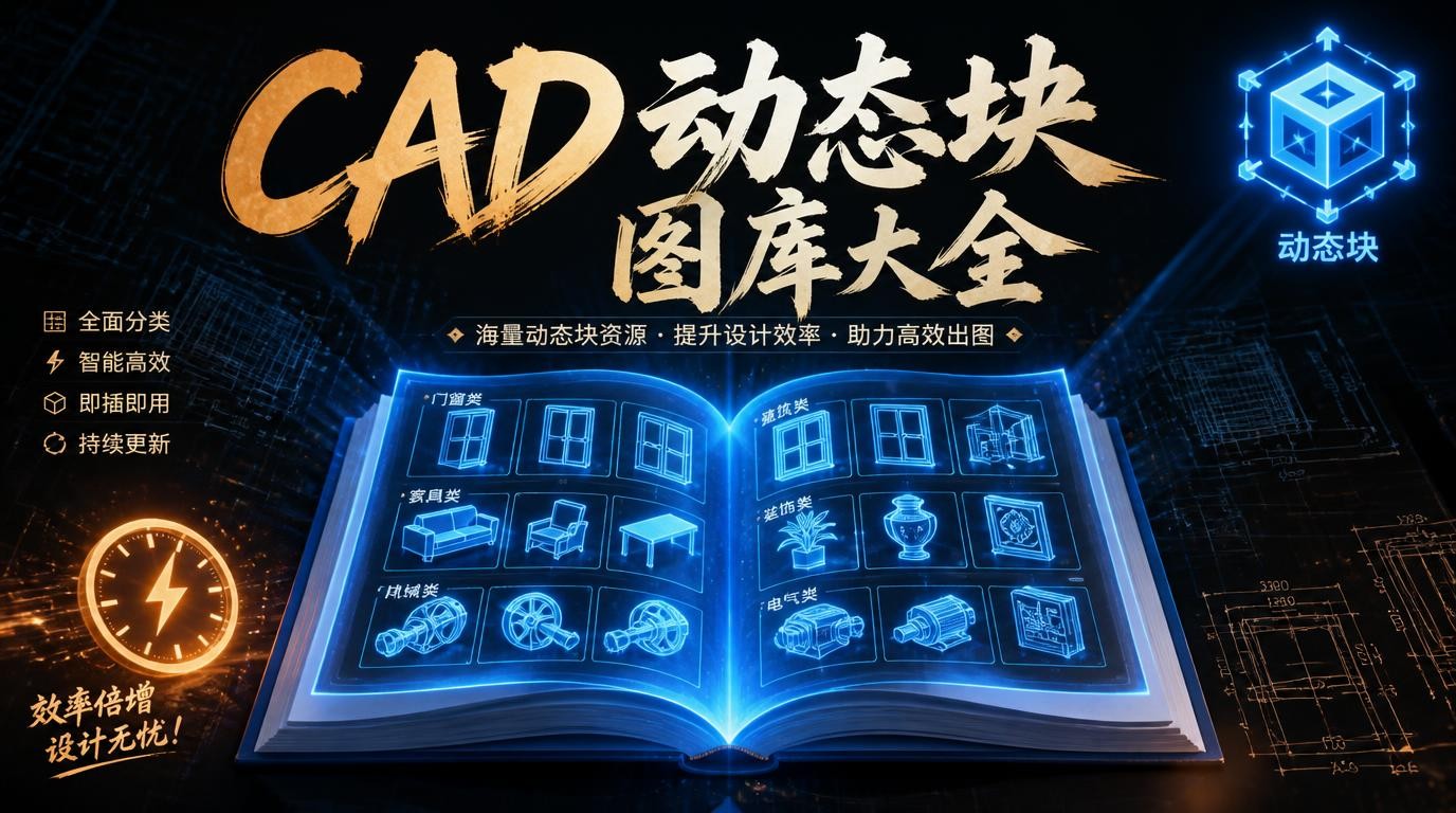 CAD动态块图库大全，设计效率翻倍神器