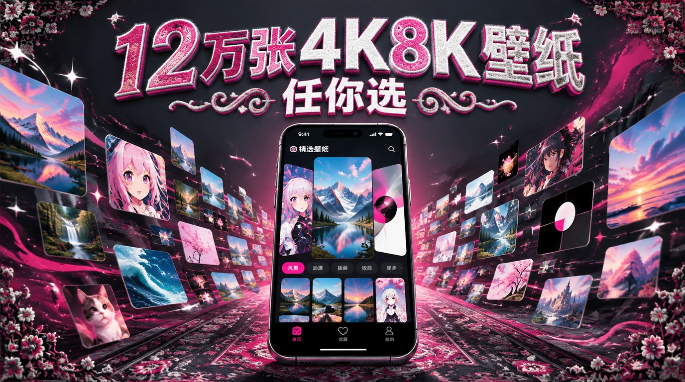12万张4K8K壁纸！Android 7Fon高级版，自然动漫极简全都有