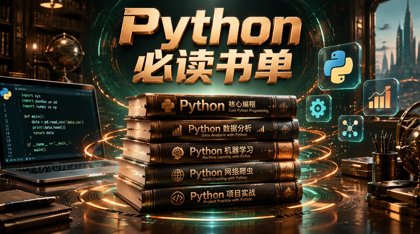 Python编程必读书单：从入门到精通，这一份就够了