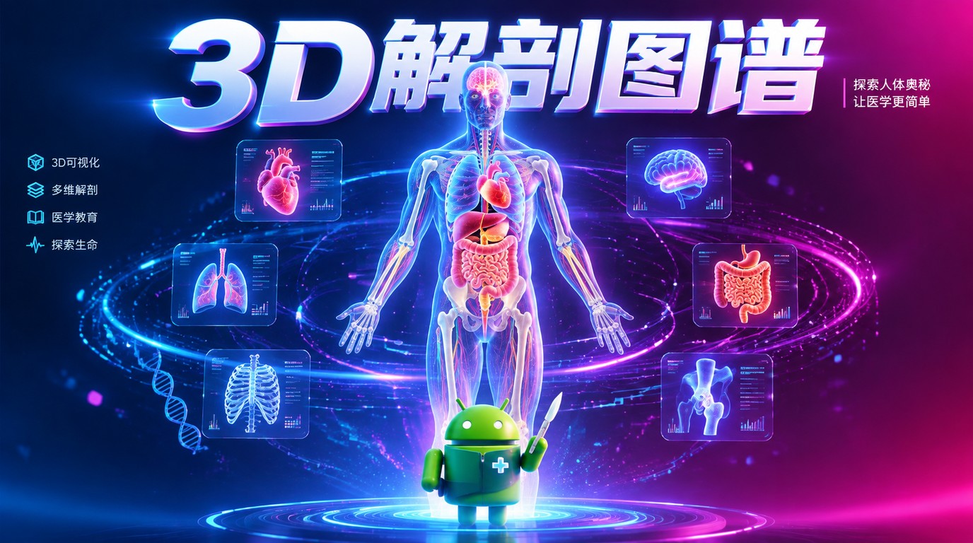 3D解剖图谱：Android上的医学人体学习革命