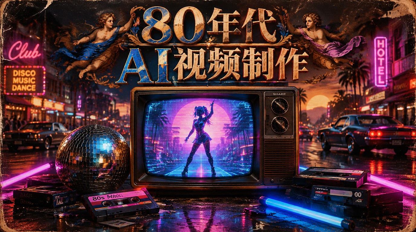 80年代怀旧AI视频制作教程：即梦工具打造复古大片