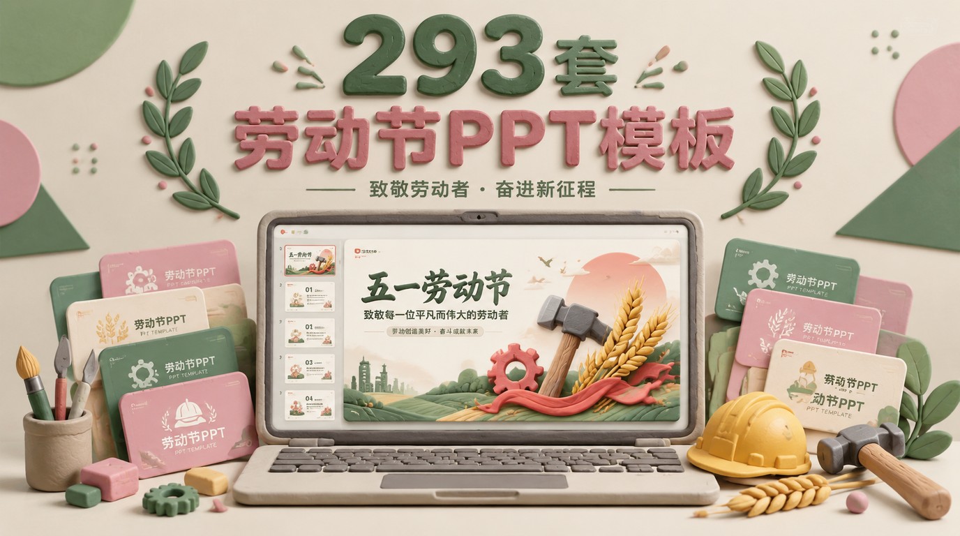 五一劳动节PPT模板293套，致敬劳动者！