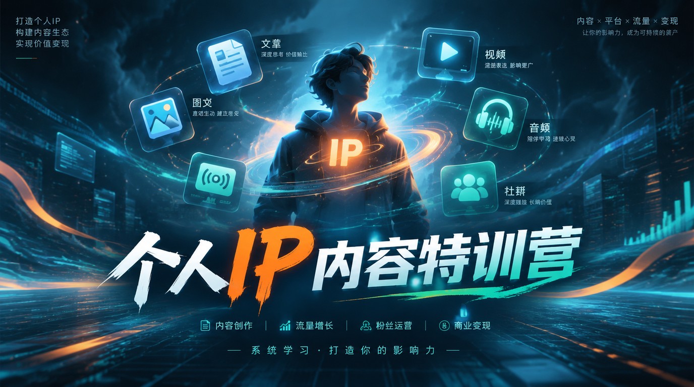 个人IP内容特训营：打造高效内容系统