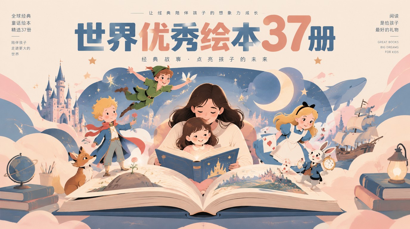 世界优秀绘本37册，孩子成长必读经典