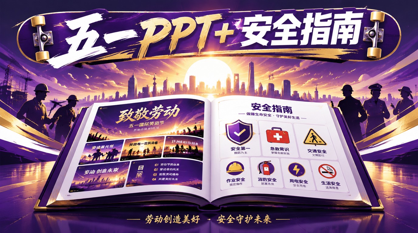 五一劳动节主题PPT与假期安全指南，一文全掌握！