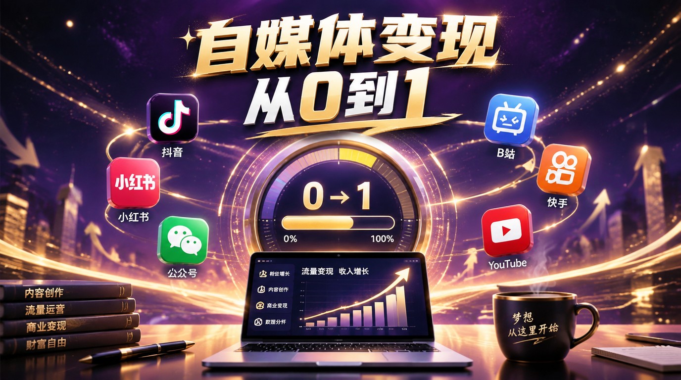 从0到1打造能变现的自媒体完整路径与实战策略