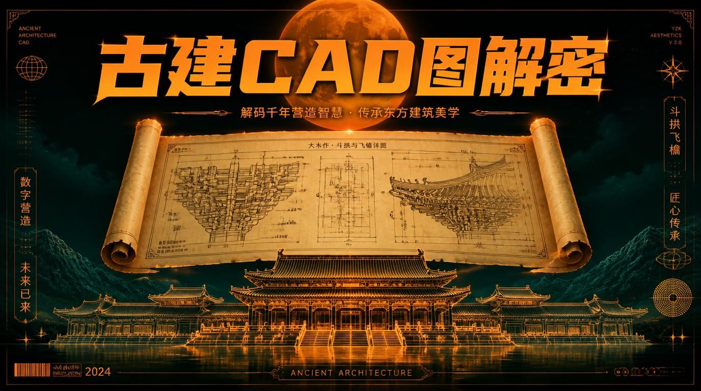 古代建筑CAD施工图，揭秘千年营造智慧