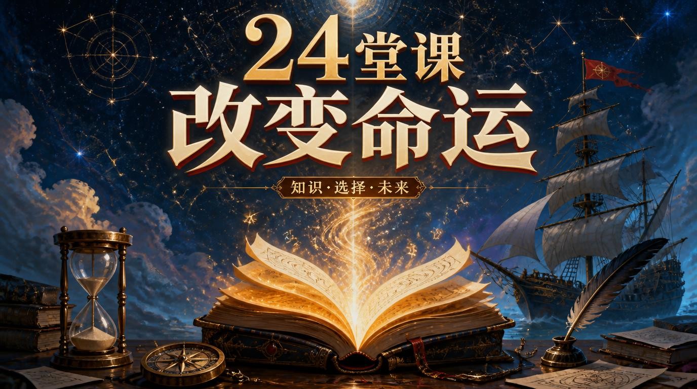 24堂颠覆认知的课，改变千万人命运