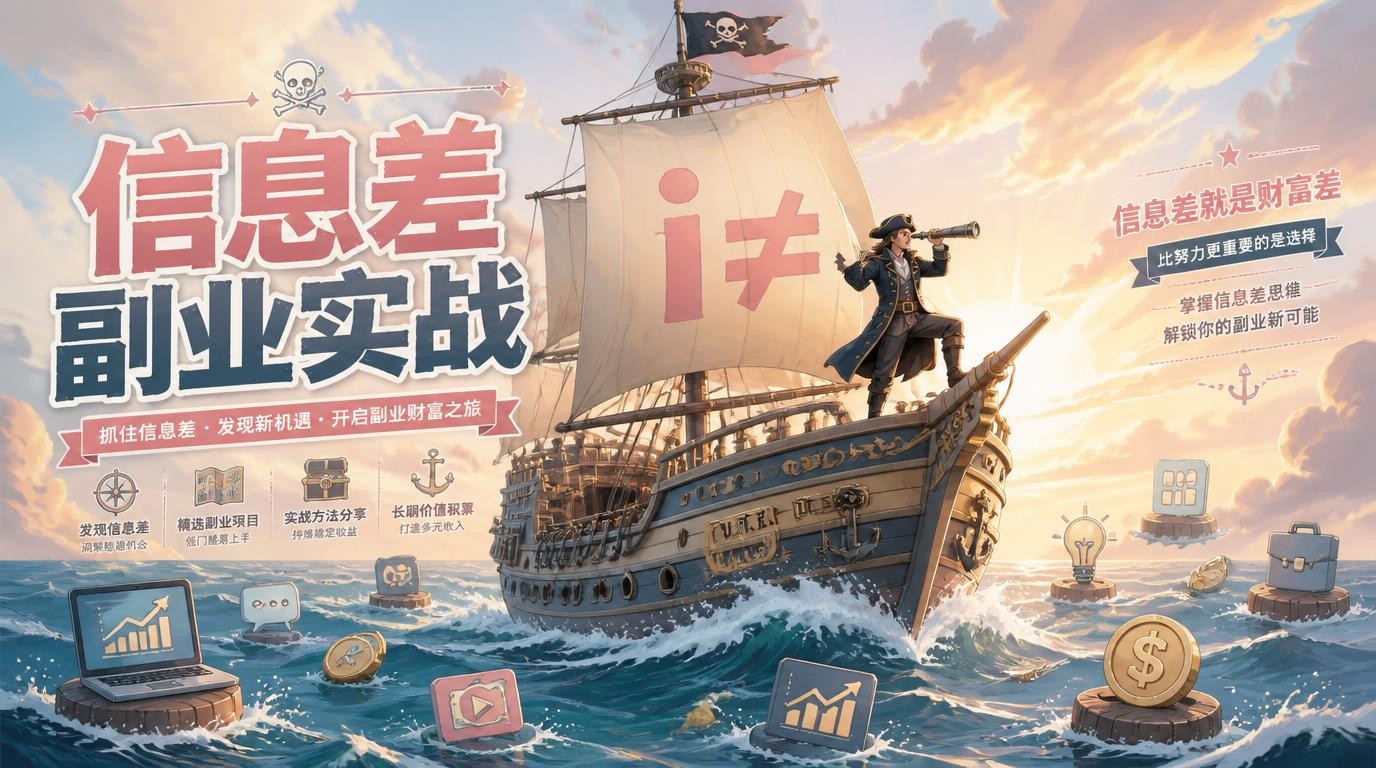 打破信息差，副业实战技巧大揭秘