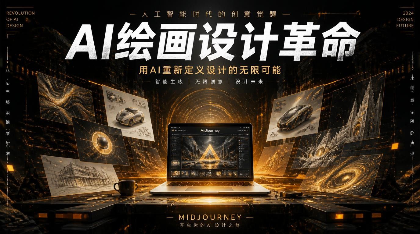 AI绘画设计革命：Midjourney 11节课实战指南