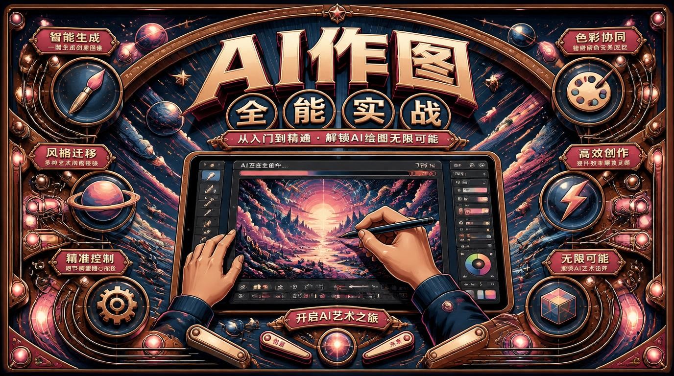 AI作图全能实战班：从小白到高手的进阶之路