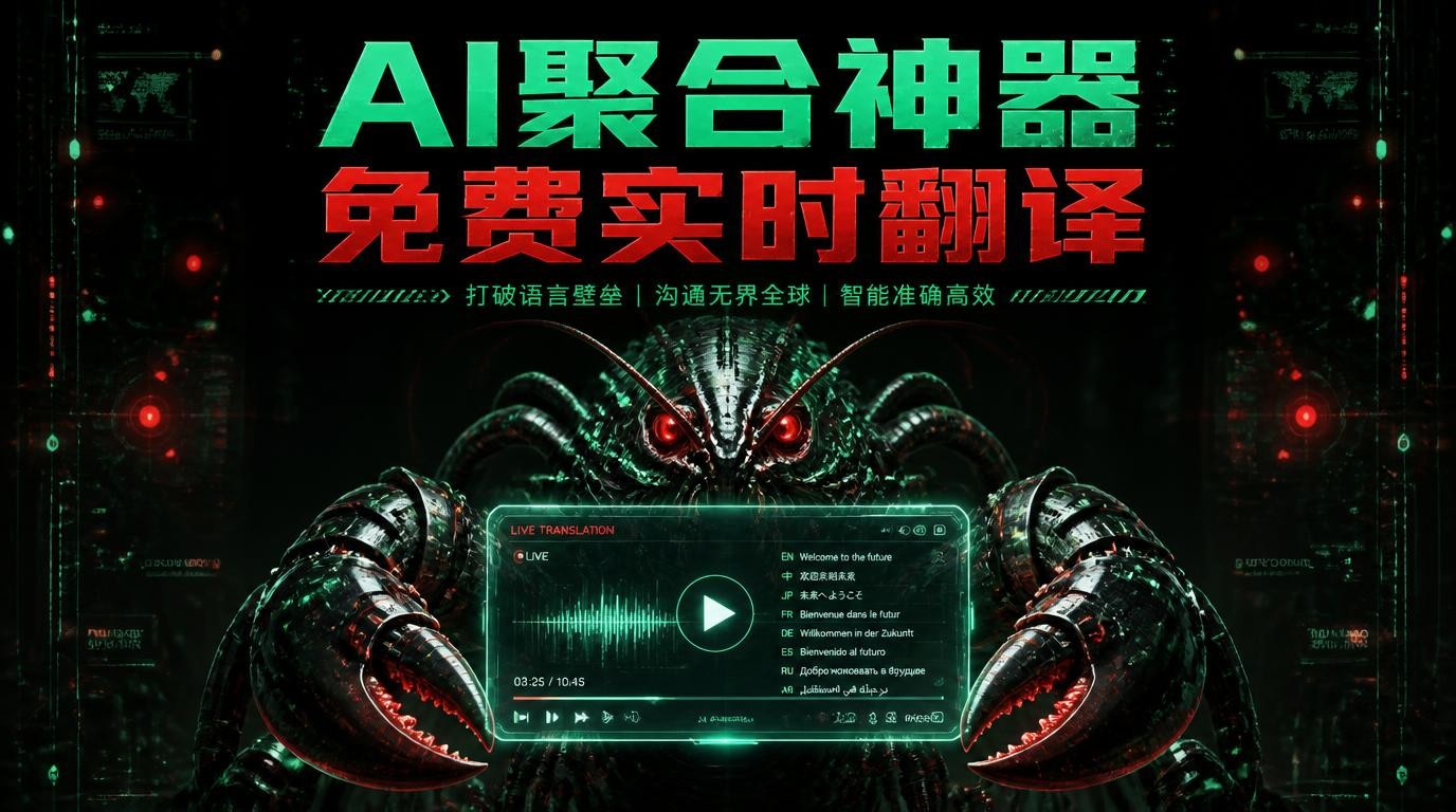 AndroidDeep龙虾免费：AI聚合神器，实时翻译视频超乎想象