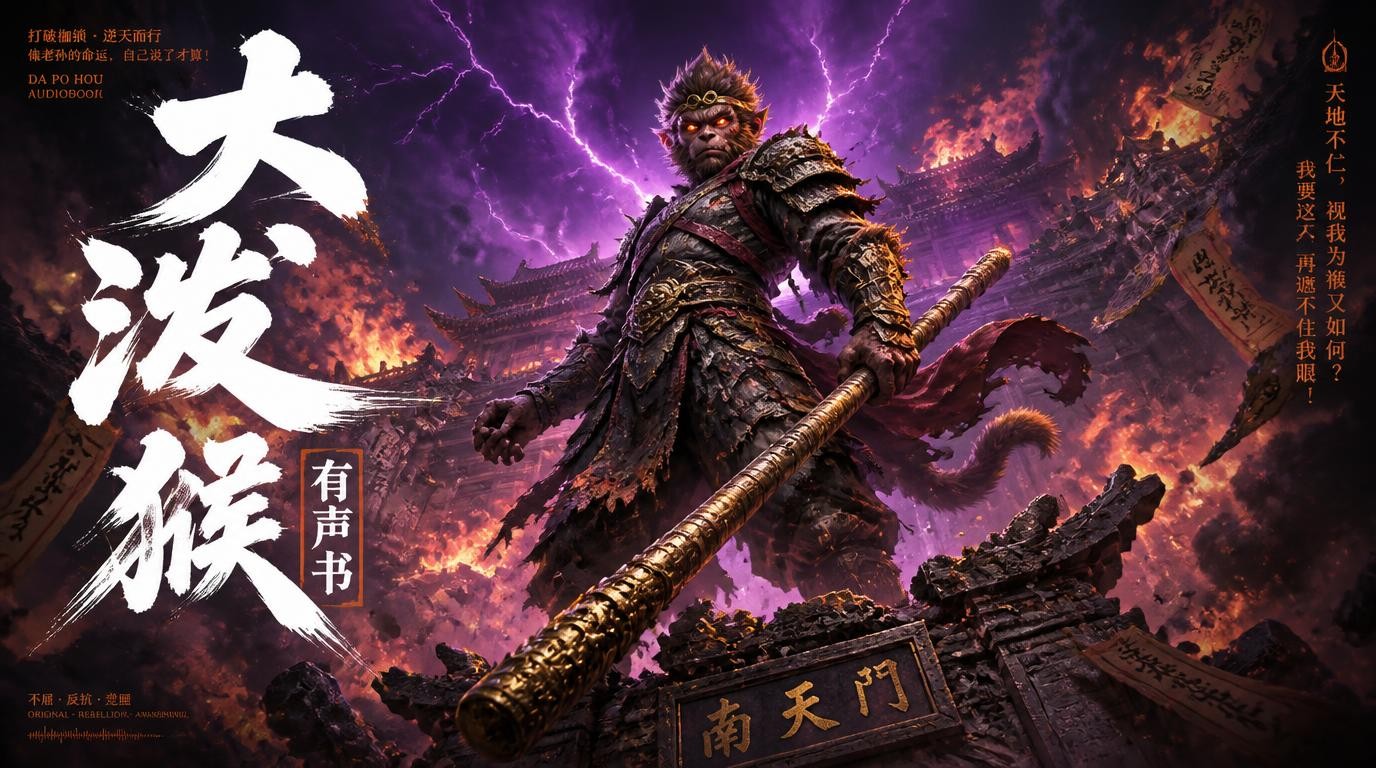 大泼猴有声书：莫言鬼语演播，颠覆西游的暗黑神作