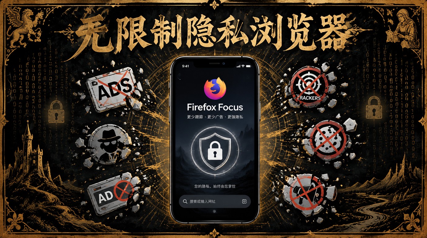 国外超火浏览器Firefox Focus：无限制隐私保护