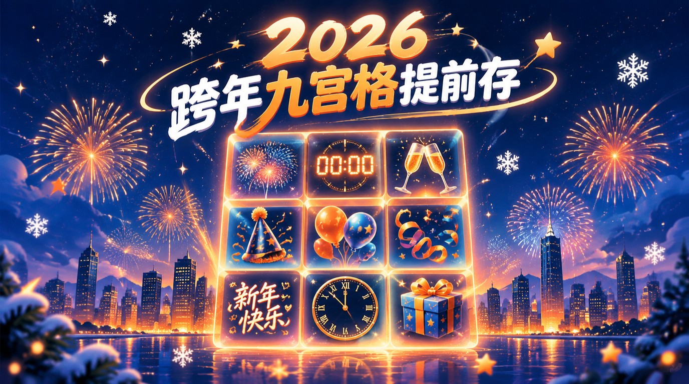 2026跨年九宫格提前收藏！夸克网盘一键搞定朋友圈