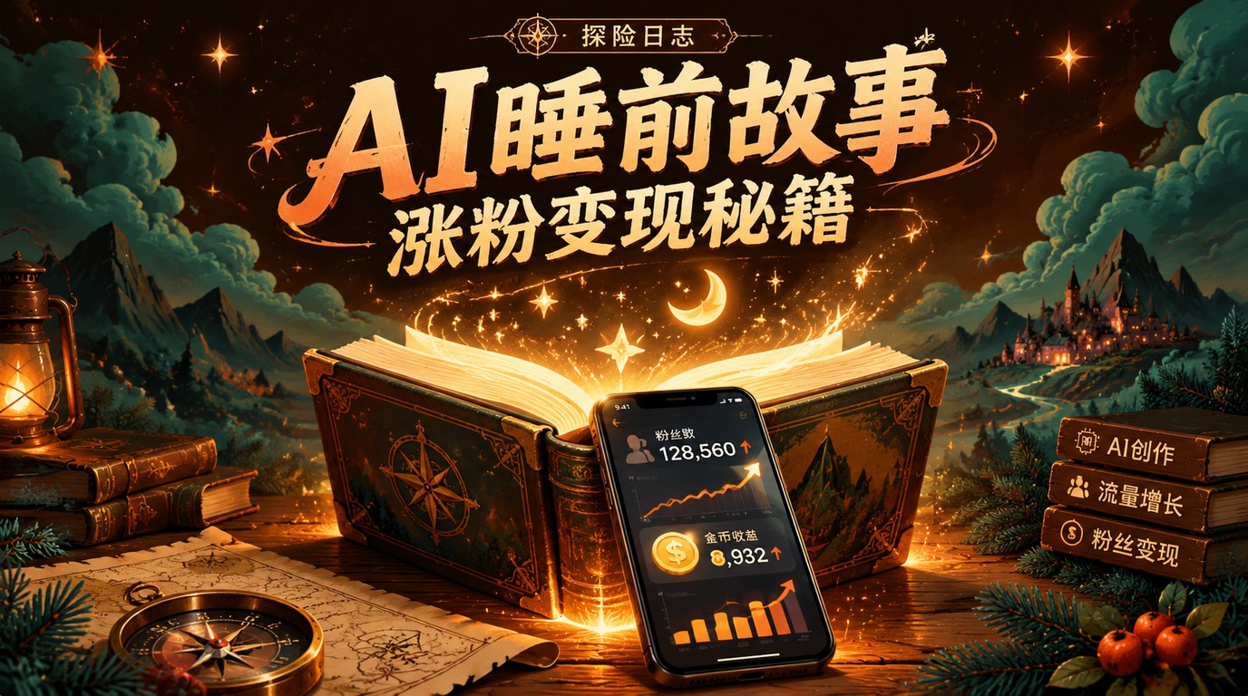 AI睡前故事短视频，快速涨粉变现全攻略