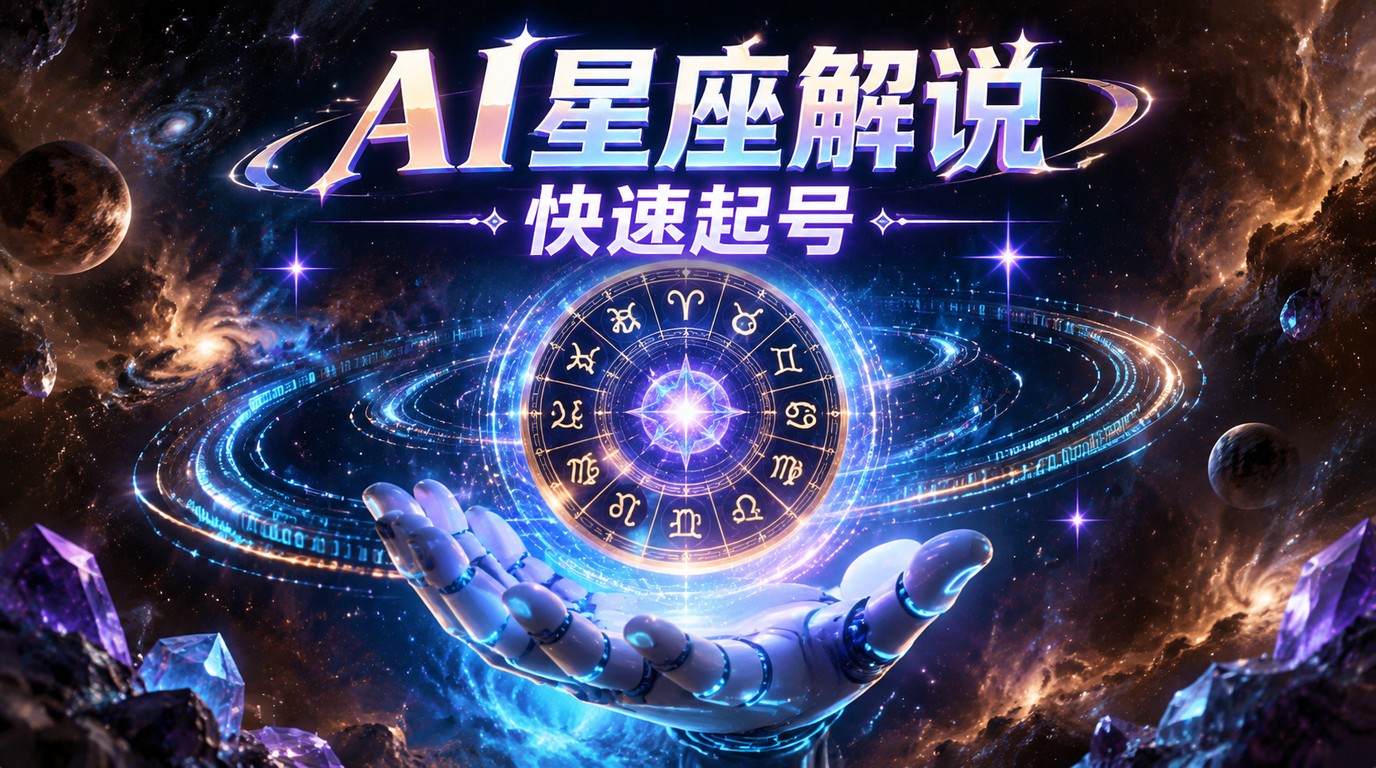 AI星座解说视频，流量暴涨快速起号秘籍