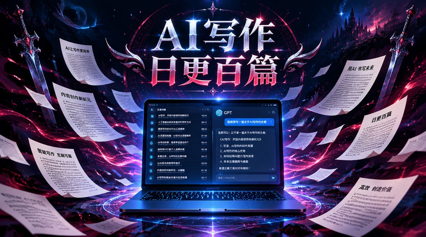 AI写作课：一天百篇真人级文章，GPT实战秘籍