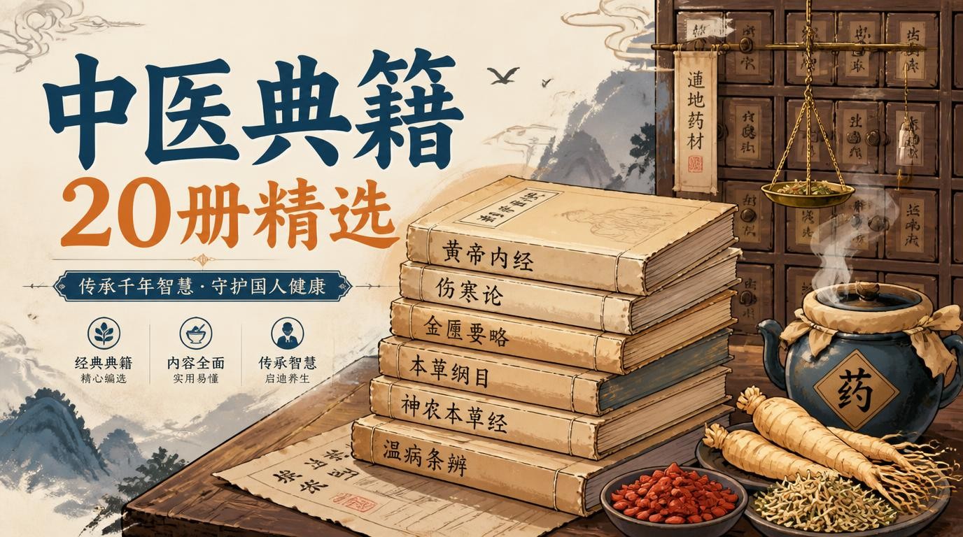 中医典籍20册精选，传承千年智慧