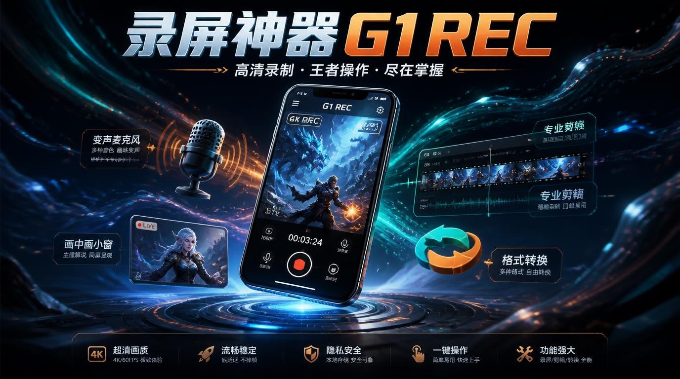 Android G1 REC：解锁高清录屏与变声黑科技