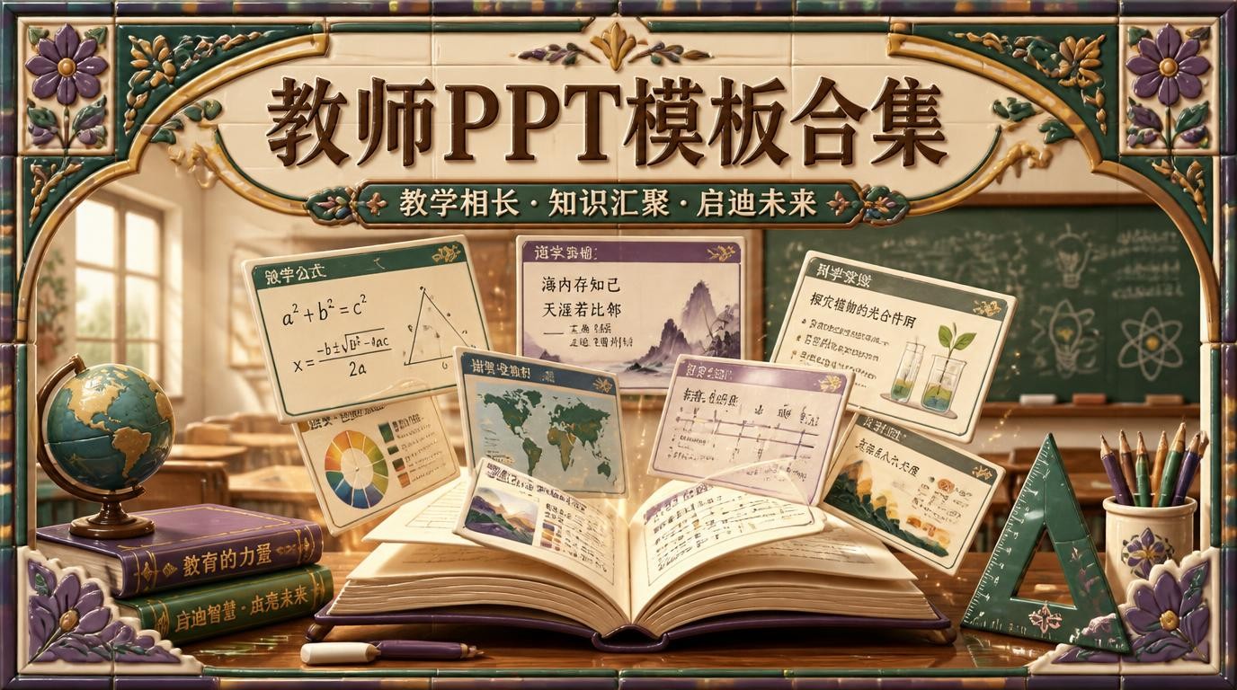 教师必备！这套PPT模板合集让课堂设计更出彩