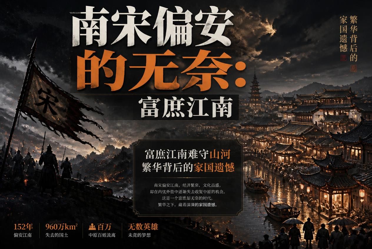 南宋偏安的无奈：富庶江南难守山河，繁华背后的家国遗憾
