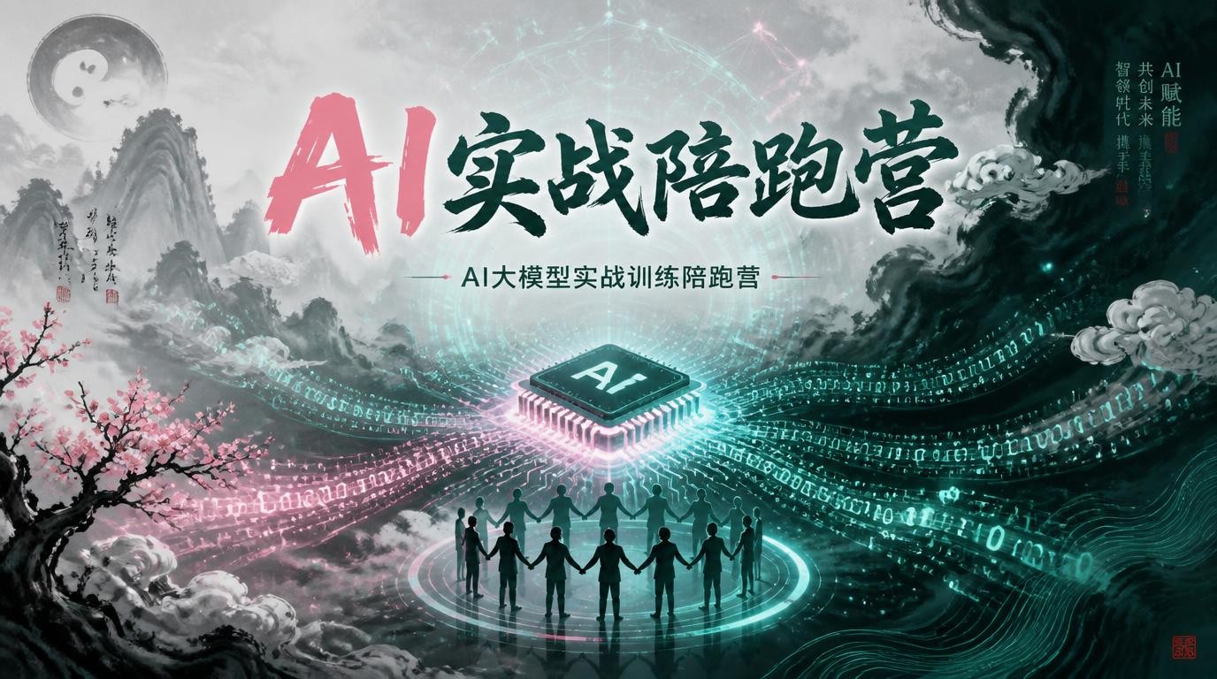 AI大模型实战陪跑营，手把手带你从入门到精通