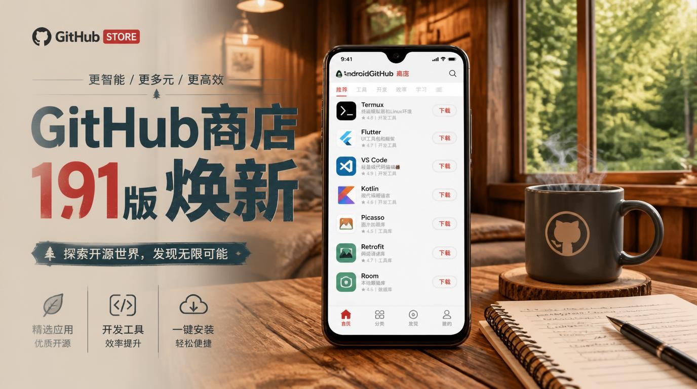 AndroidGitHub应用商店191版：全新升级，体验极致便捷