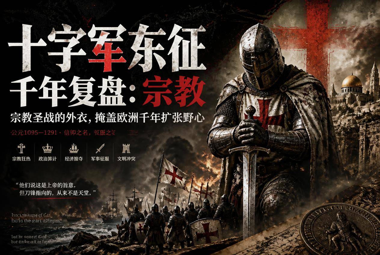 十字军东征千年复盘：宗教圣战的外衣，掩盖欧洲千年扩张野心