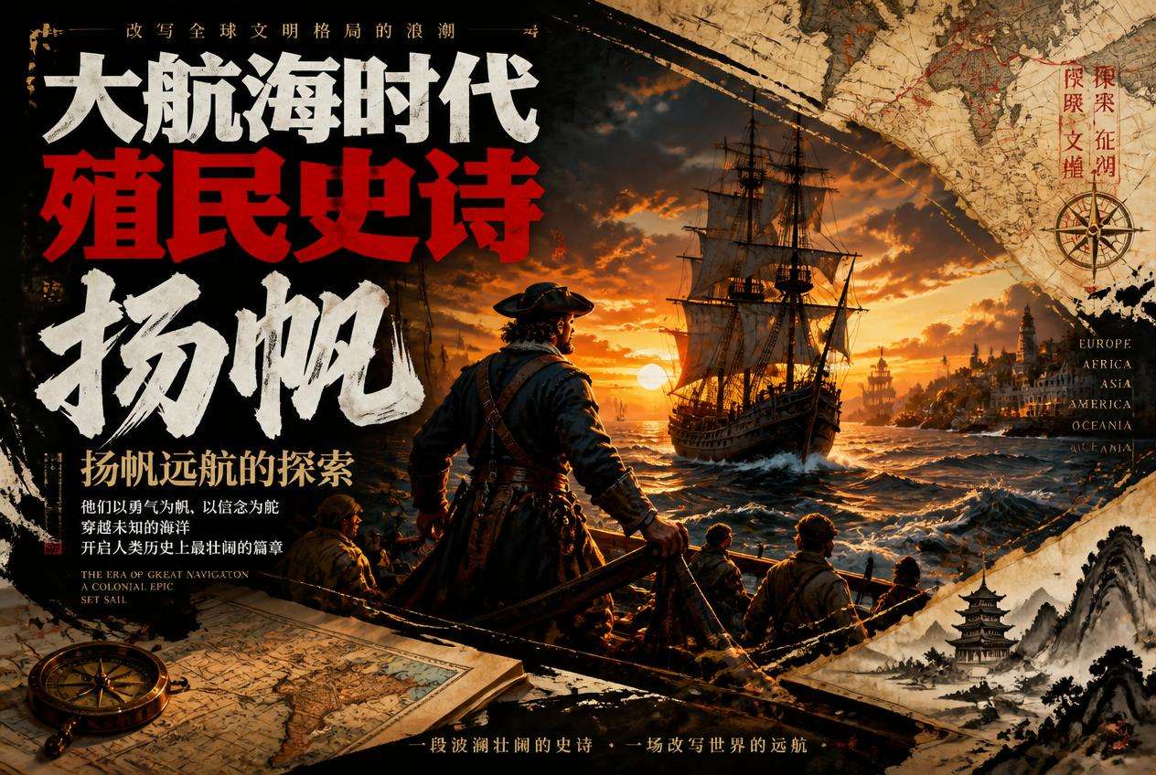 大航海时代殖民史诗：扬帆远航的探索，改写全球文明格局的浪潮