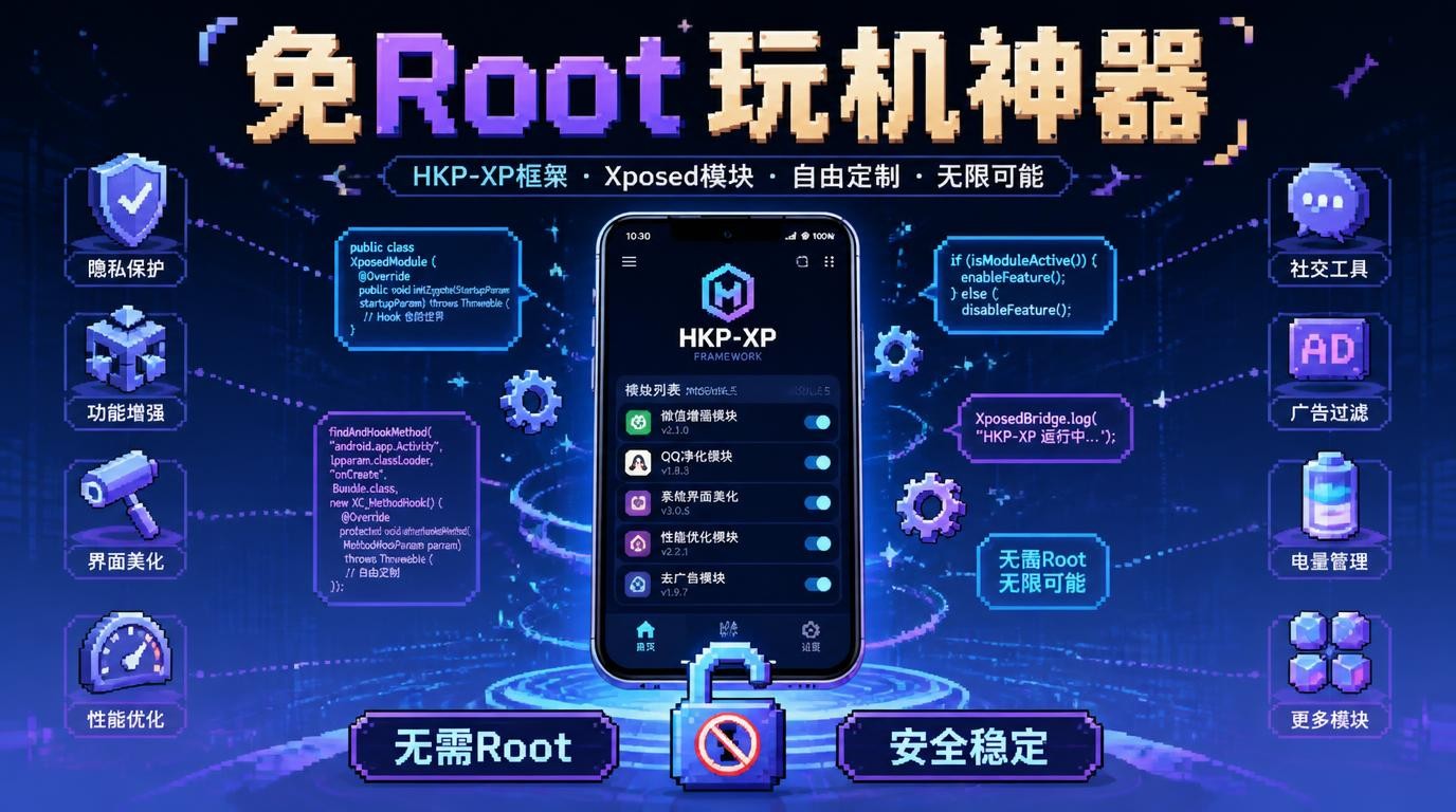 免Root玩机神器！Android HKP-xp框架全解析