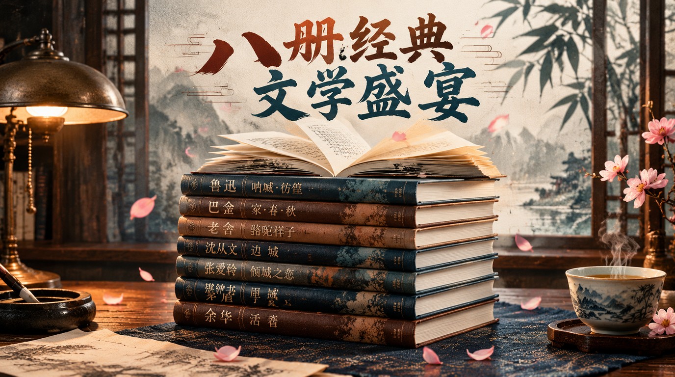 八册经典文学集，带你读懂中国现当代散文小说精髓