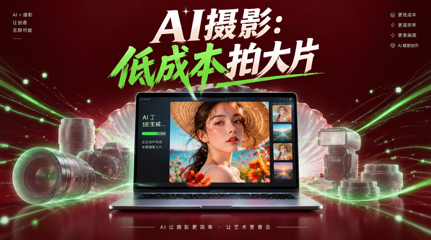 AI摄影课：低成本高产出，轻松拍大片