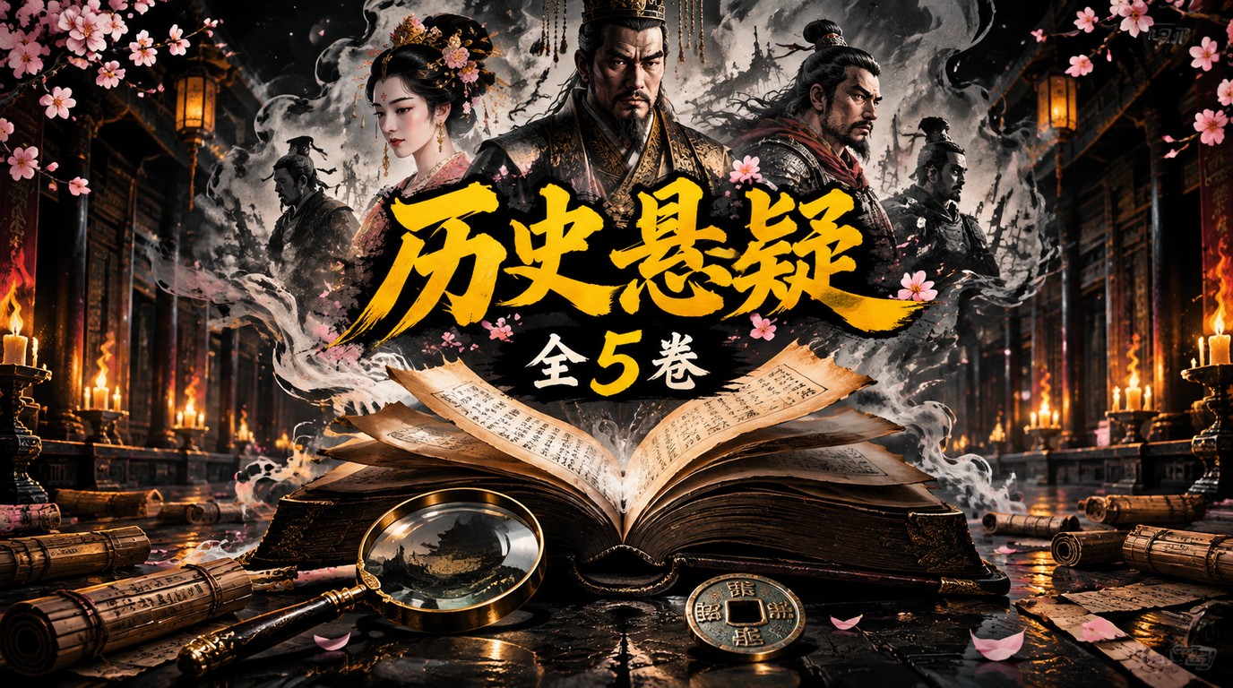 中国历史悬疑系列全5卷：历代疑案解谜，颠覆你的历史认知！