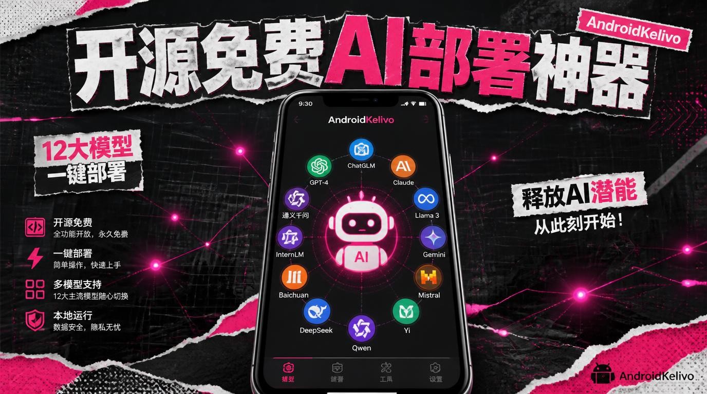 AndroidKelivo开源免费，自由部署AI内置12大模型