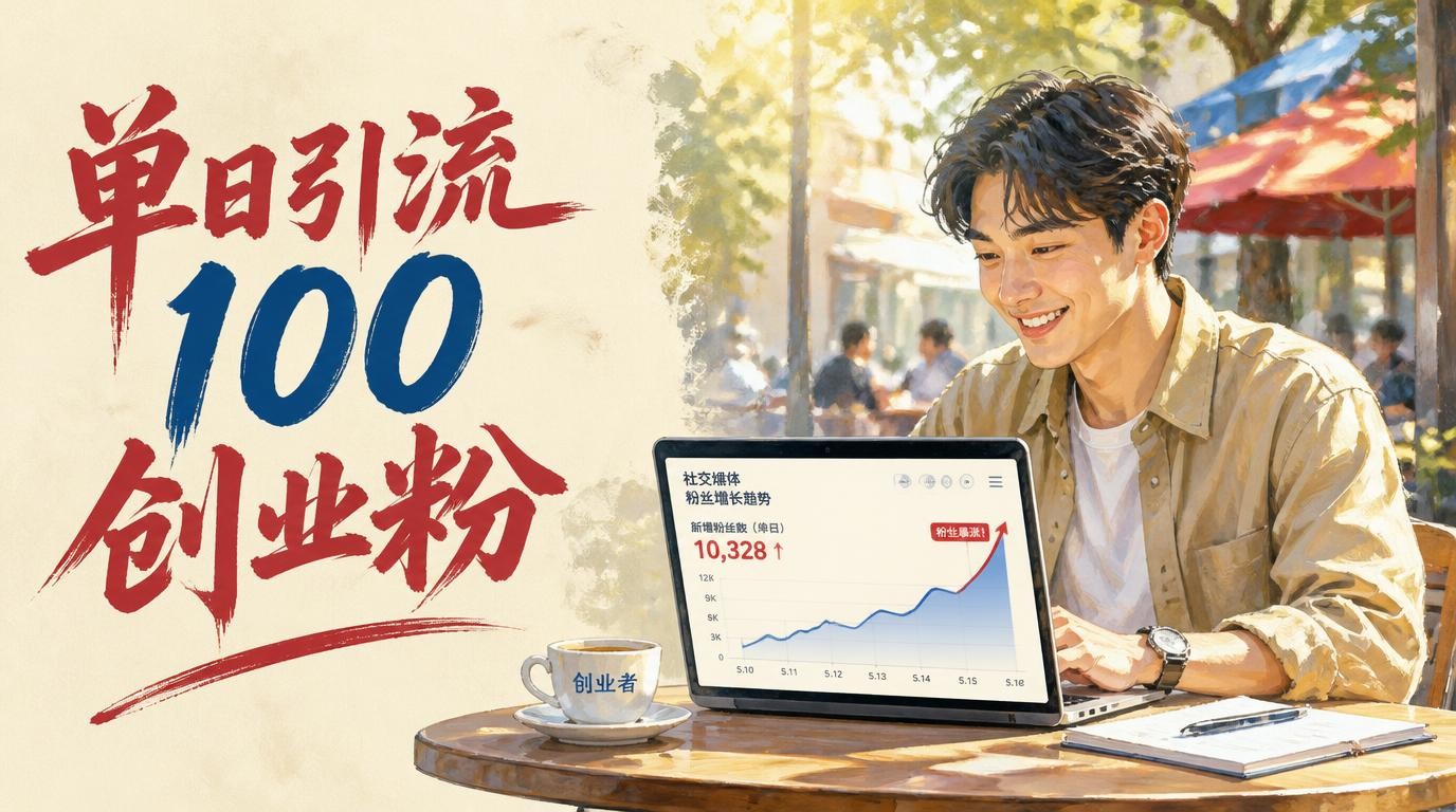 单日被动引流100创业粉，详细拆解过程技巧