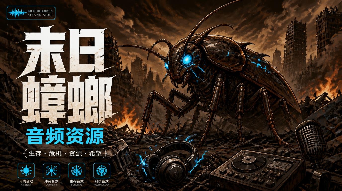 末日蟑螂：不倾播讲，音频资源大放送