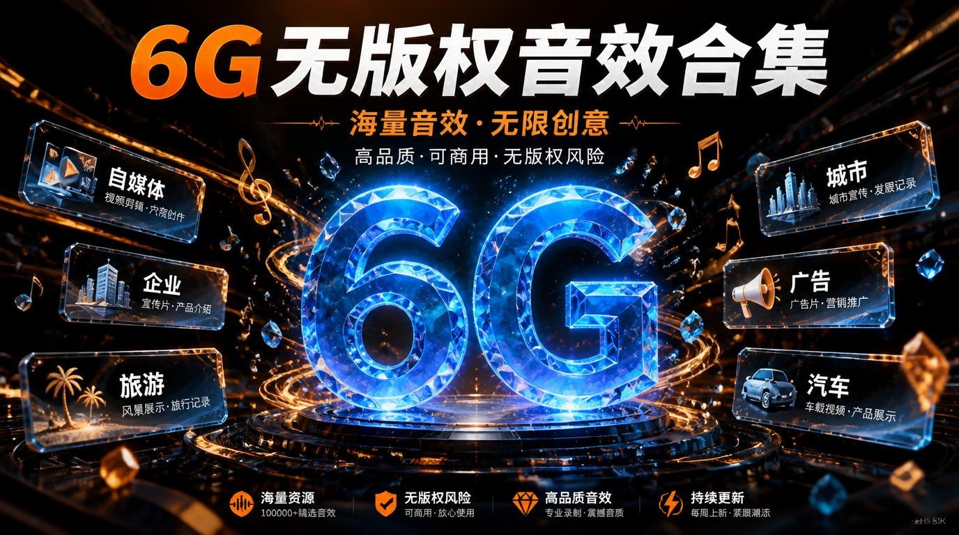 某宝付费6G音效合集！970首无版权商用BGM，分类清晰
