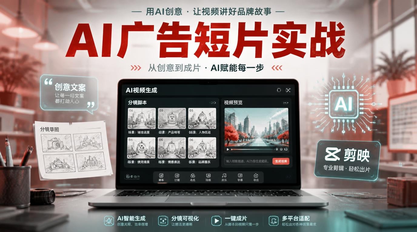 AI商业广告短片实战：从创意到成片全流程