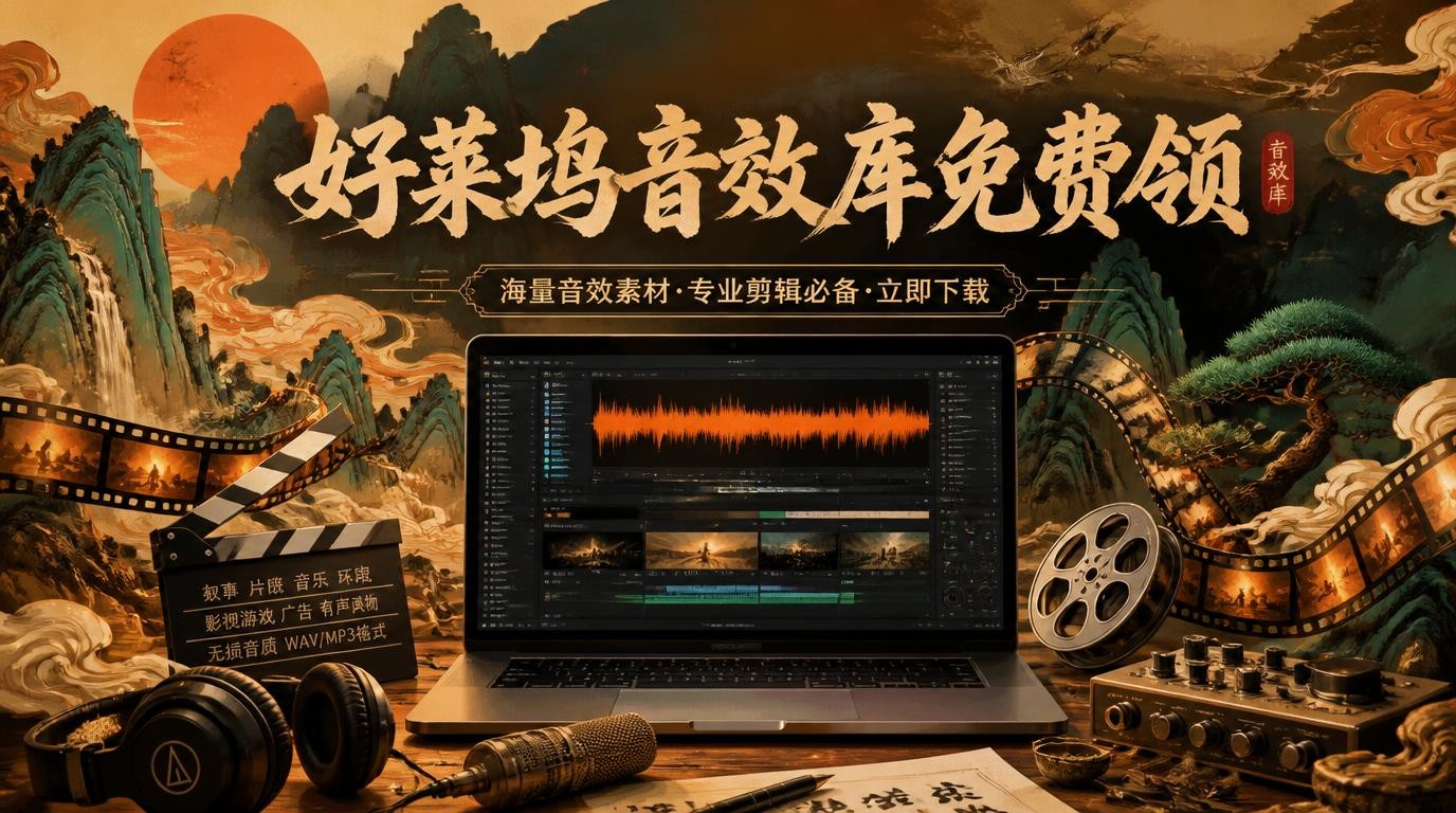 1200款好莱坞电影音效素材库，某宝付费99元，限时免费领取！