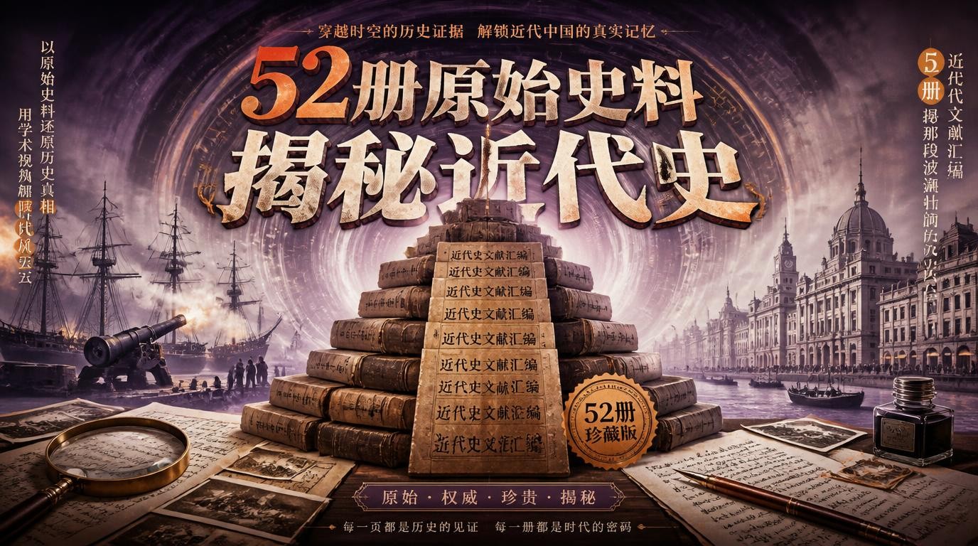 52册珍稀文献，揭秘中国近代史原始真相