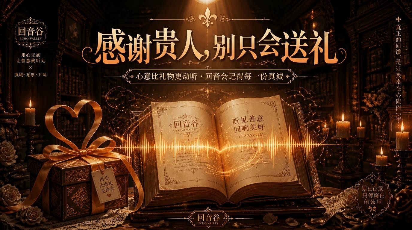 感谢贵人别只会送礼！高手都在用的'回音谷'法则