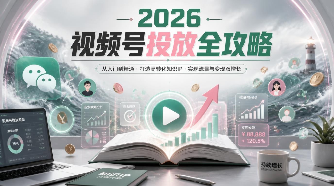 2026视频号知识IP投放全攻略：从投流到成交优化
