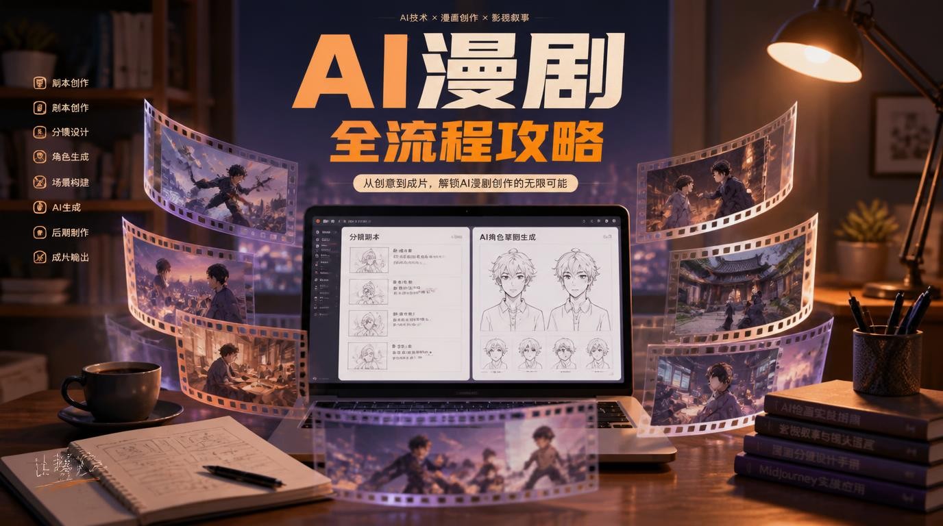 AI漫剧全流程实战：从小说到成片，一篇就够