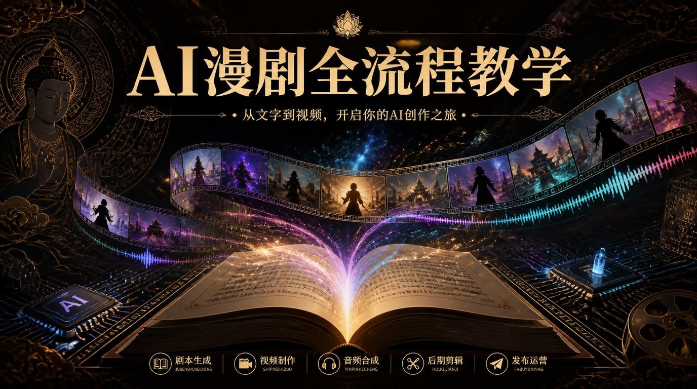 AI漫剧全流程：小说转视频实战教学