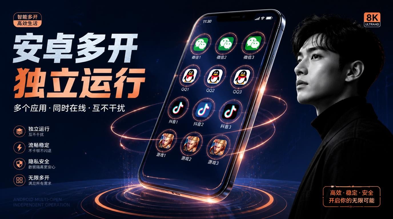 安卓应用多开黑科技：独立运行，互不干扰