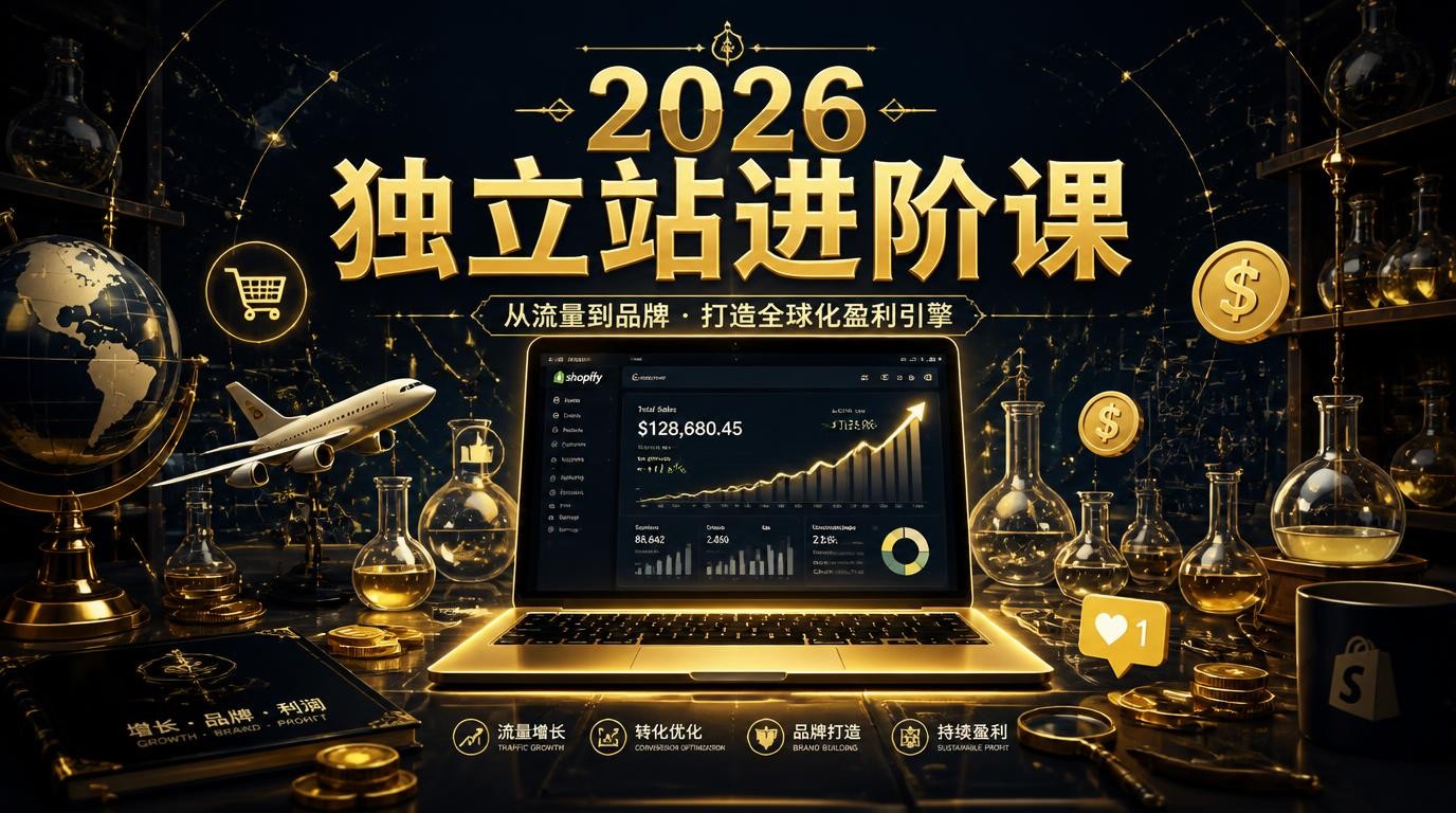 2026跨境电商独立站进阶课：从建站到变现全链路