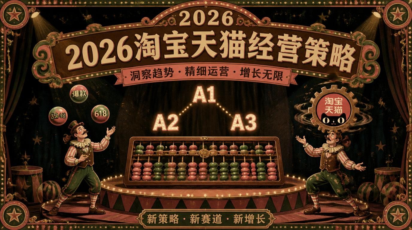 2026淘宝天猫线下课：A1A2A3资产模型+爆款公式+3248打法+618策略