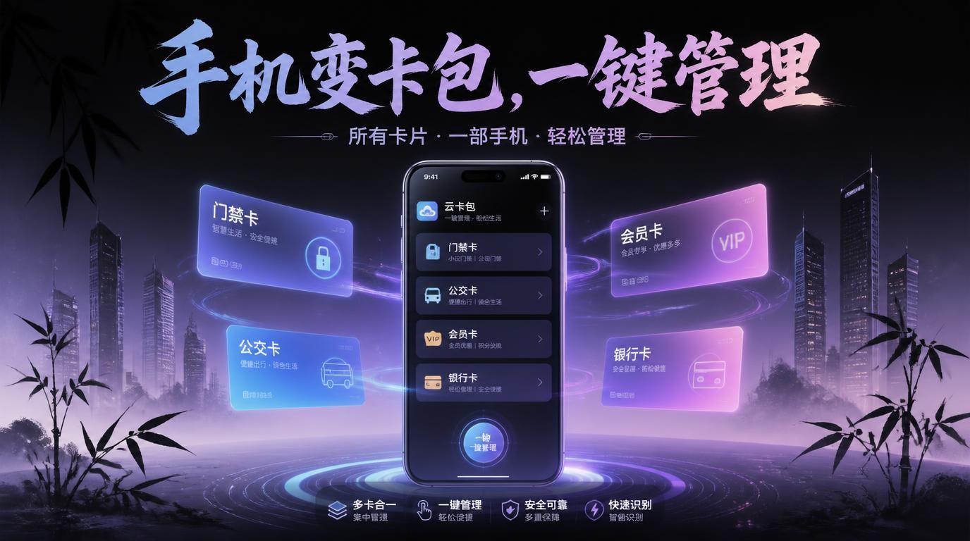 手机变卡包！Android NFC云卡包一键管理所有卡