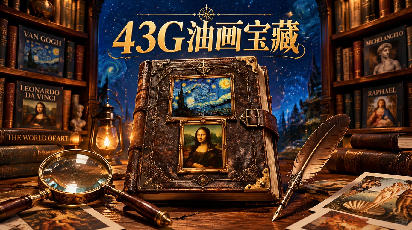 43G西方油画大全：自解压打包，一键拥有移动美术馆